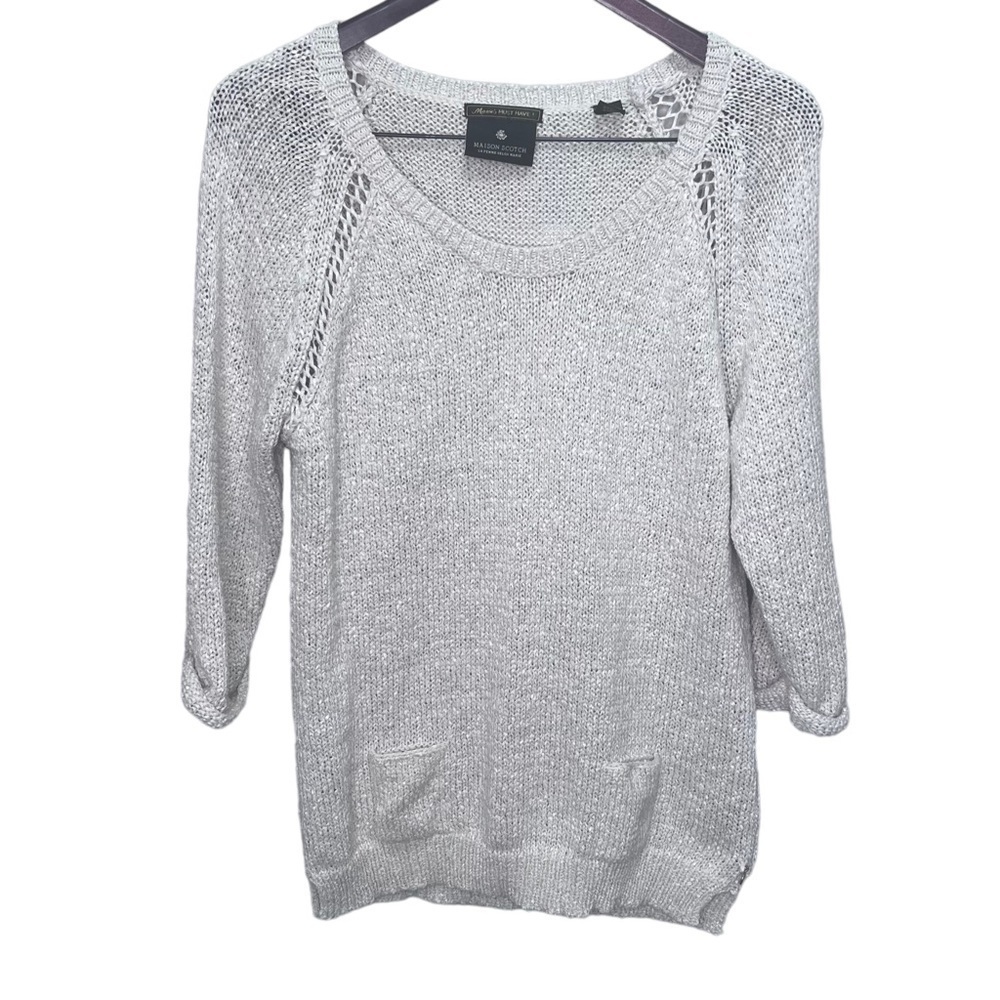 Madison Scotch Tan Knit Crew neck Sweater Size 2= US 8